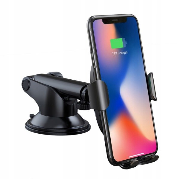 Baseus Wireless Charger Gravity Car Mount | Bilholder med trådløs lading Qi 10W for frontrute og dashbord