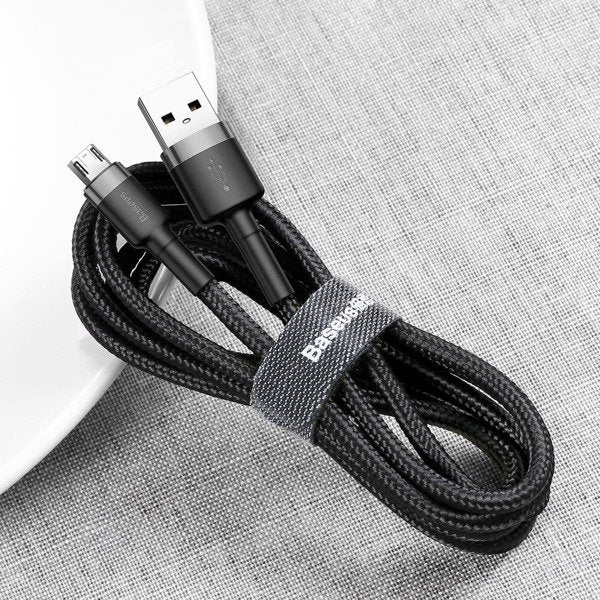 Baseus Cafule | Nylon dobbeltsidig USB til Micro USB-kabel 2m