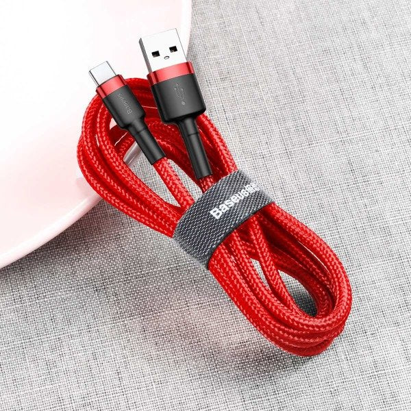 Baseus Cafule Cable | Nylon USB-C Type-C Quick Charge 3.0 2A 200cm-kabel