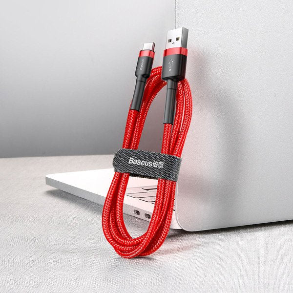 Baseus Cafule Cable | Nylon USB-C Type-C Quick Charge 3.0 2A 200cm-kabel