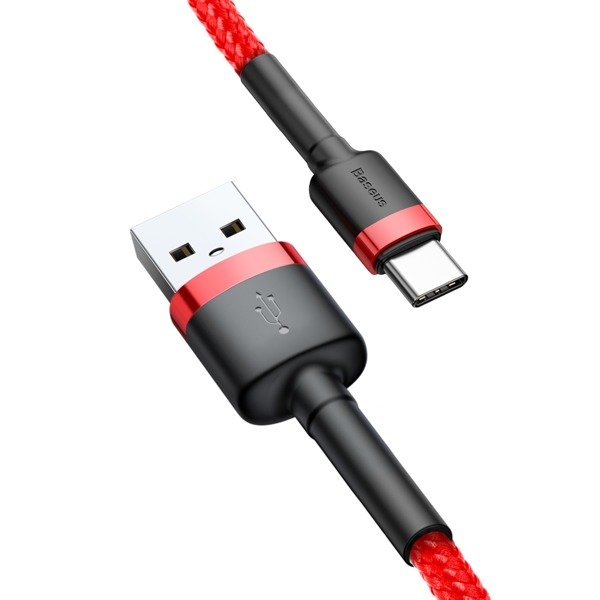 Baseus Cafule Cable | Nylon USB-C Type-C Quick Charge 3.0 2A 200cm-kabel