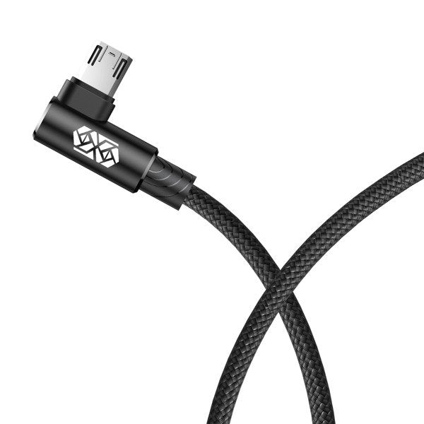 Baseus MVP Elbow | Forsterket vinklet USB-Micro USB dobbeltsidig 1.5A 2M