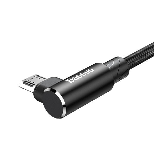 Baseus MVP Elbow | Forsterket vinklet USB-Micro USB dobbeltsidig 1.5A 2M