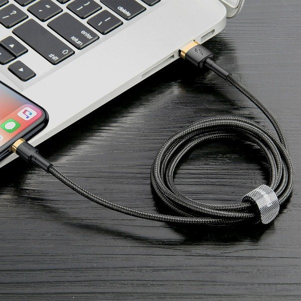 Baseus Cafule Cable | Sterk USB-Lightning-kabel for iPhone 6 7 8 X 2A 3m