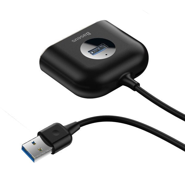 Baseus Square round | 4-i-1 USB 3.0 HUB-adapter til USB 3.0 x1 + USB 2.0 x3