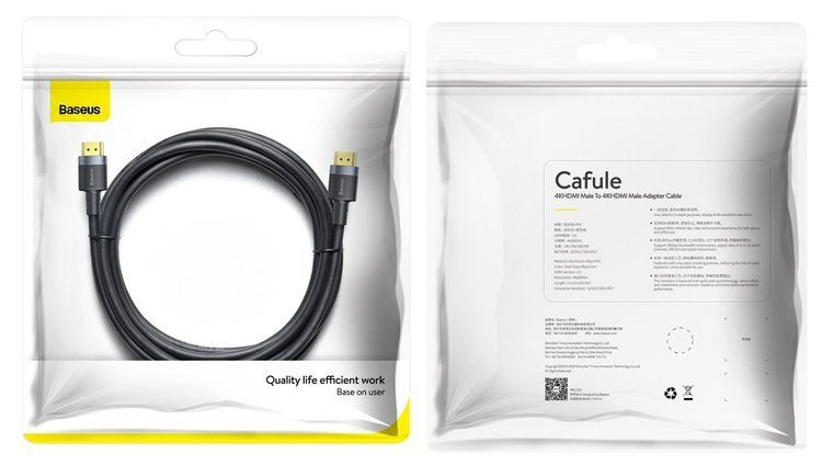 Baseus Cafule | HDMI-HDMI 4K60Hz FULL HD-kabel 3m