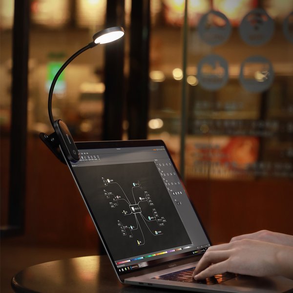 Baseus Mini Clip Lamp | Trådløs LED-lampe med klips