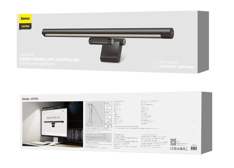 Baseus I-Wok Series Pro | USB LED-skrivebordslampe for monitor