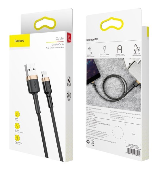 Baseus Cafule Cable | USB - Lightning-kabel til iPhone og iPad 1.5A, 2m