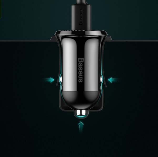 Baseus Grain Pro | Car charger 2x USB 4.8A 24W