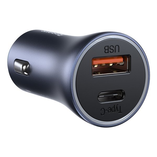 Baseus Golden Contactor Pro | Car charger USB USB-C 40W PD QC 4.0 Samsung AFC Huawei FCP + USB - USB-C cable
