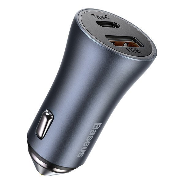 Baseus Golden Contactor Pro | Car charger USB USB-C 40W PD QC 4.0 Samsung AFC Huawei FCP + USB - USB-C cable