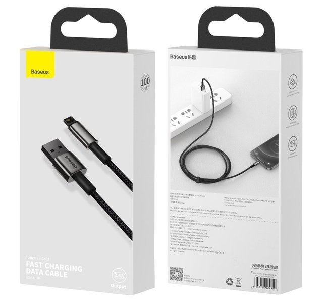 Baseus Tungsten | Apple USB Lightning cable for iPhone 2.4A 1m