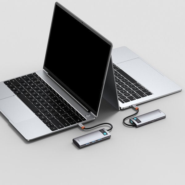 Baseus Metal Gleam Series | USB-C - HDMI 4K 3x USB3.0 USB-C PD 100W HUB adapter CAHUB-CX0G