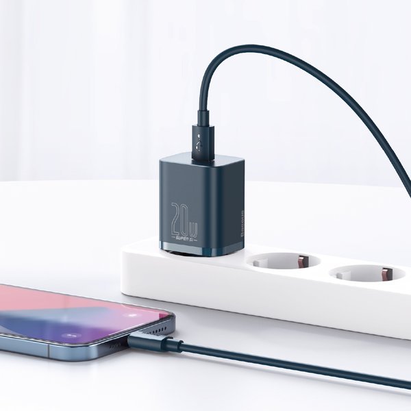 Baseus Super Si | Vegglader USB-C Type-C 20W Power Delivery for iPhone 12 EOL