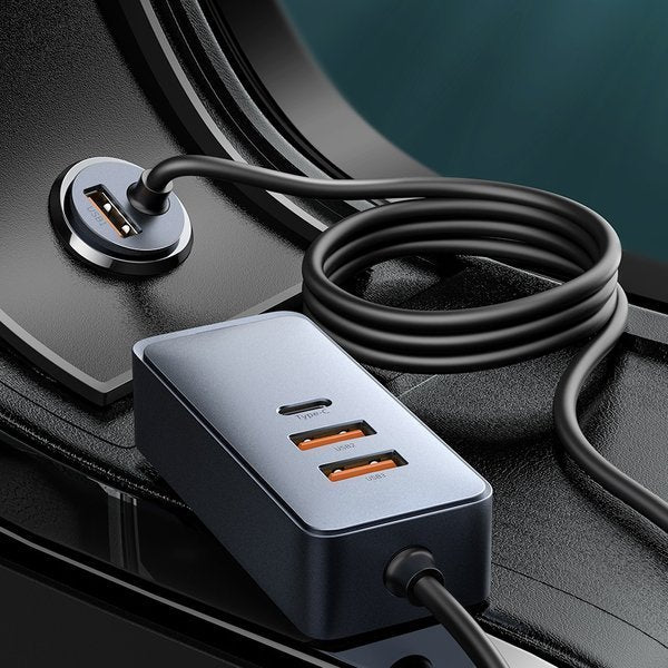 Baseus Share Together PPS | Bilader med 2x USB-A + 2x Type-C splitter 120W