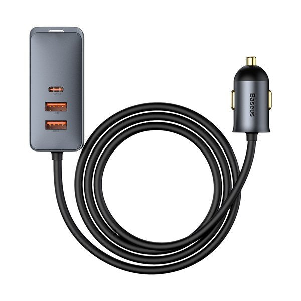 Baseus Share Together PPS | Bilader med 2x USB-A + 2x Type-C splitter 120W