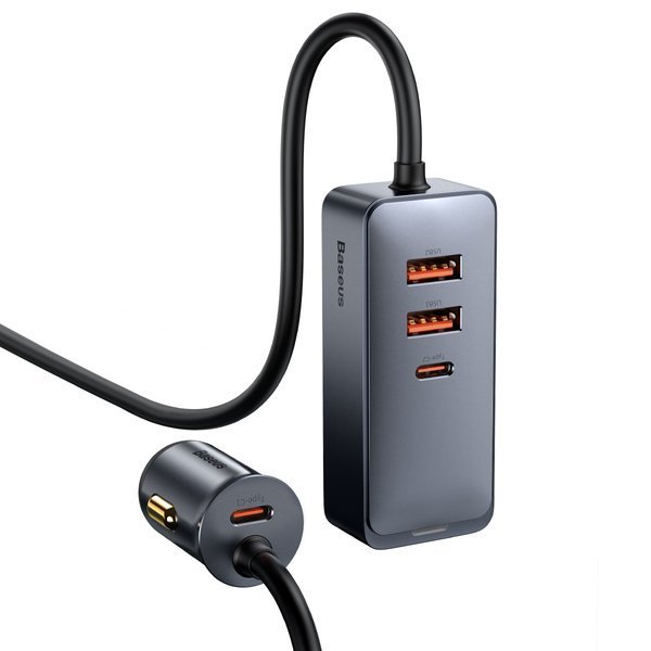 Baseus Share Together PPS | Bilader med 2x USB-A + 2x Type-C splitter 120W