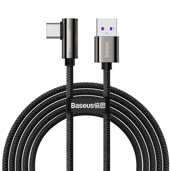 Baseus Legend | Vinklet USB - Type-C kabel 66W 6A for Huawei Xiaomi Honor 2m