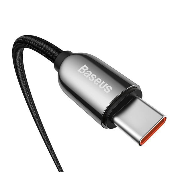 Baseus Display Fast Charging | USB-C kabel 5A 100W Power Delivery QC4.0 1m