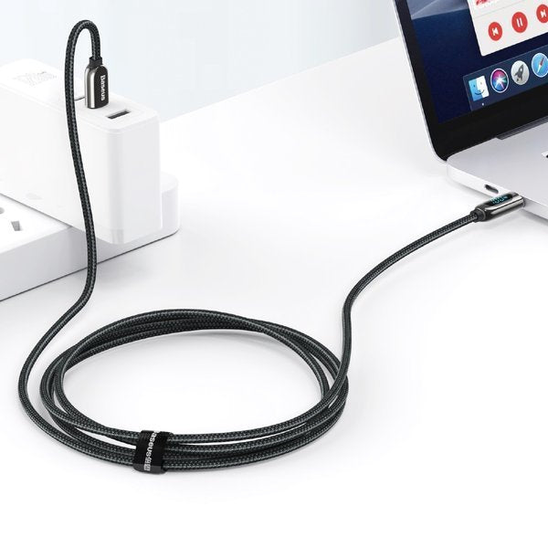 Baseus Display Fast Charging | USB-C kabel 5A 100W Power Delivery QC4.0 1m