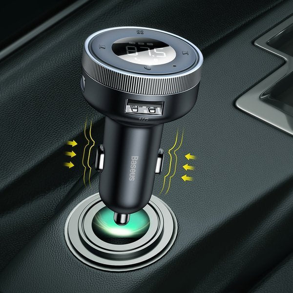 Baseus Enjoy Car | FM-sender AUX Bluetooth 5.0 Bilader 2x USB