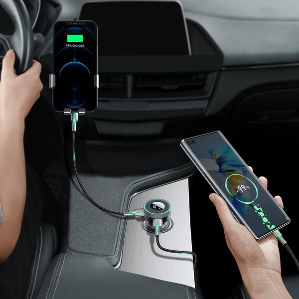 Baseus Enjoy Car | FM-sender AUX Bluetooth 5.0 Bilader 2x USB