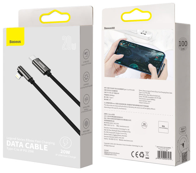 Baseus Legend Series | Kabel USB-C - Lightning til iPhone Power Delivery 20W 2m