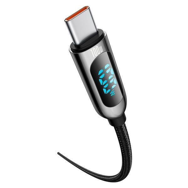 Baseus Display Fast Charging | Kabel Type-C USB-C 5A 100W med skjerm Power Delivery Quick Charge 4.0 2m