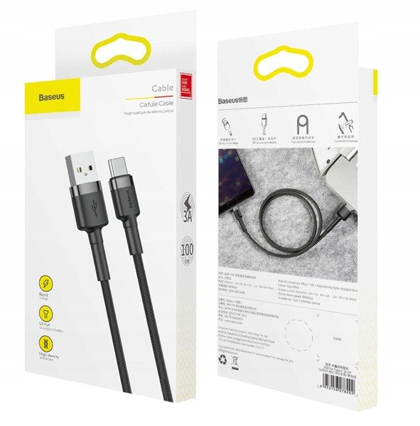 Baseus Cafule | Nylon USB Type-C USB-C Quick Charge 3.0 3A 100cm-kabel