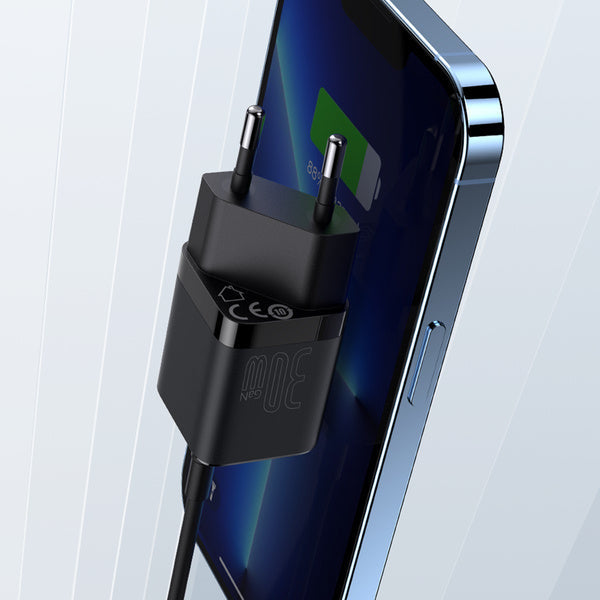 Baseus GAN3 1C | Vegglader med USB-C PD QC4.0 30W