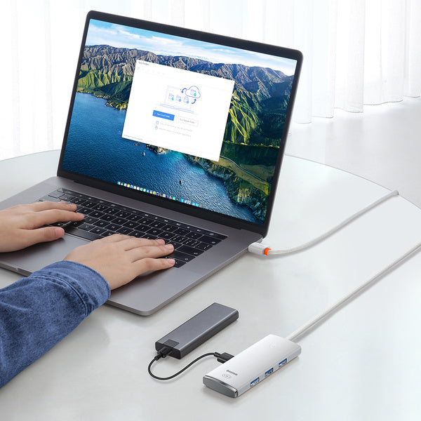 Baseus Lite Series 4-Port | USB-hubadapter - USB 3.0 *4 200cm