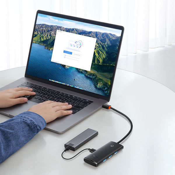 Baseus Lite Series 4-Port | USB-C-hubadapter - USB 3.0 *4 25cm