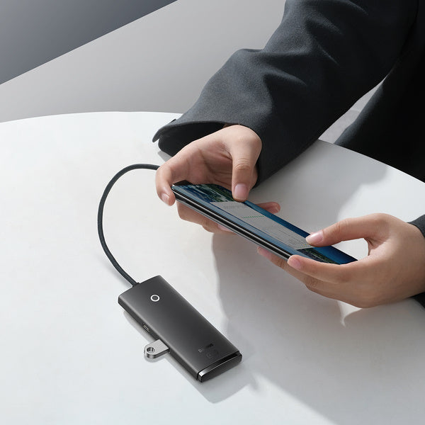 Baseus Lite Series 4-Port | USB-C-hubadapter - USB 3.0 *4 25cm
