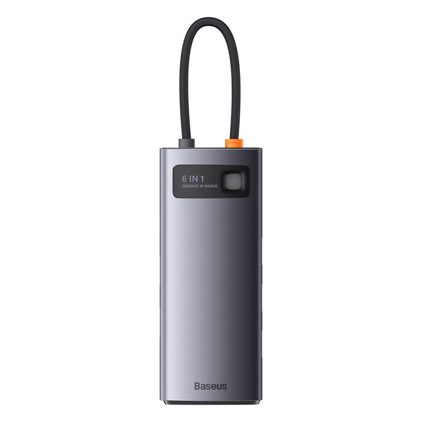 Baseus Metal Gleam 6w1 | USB-C-hubadapter - 2x HDMI, 3x USB3.0, PD 100W