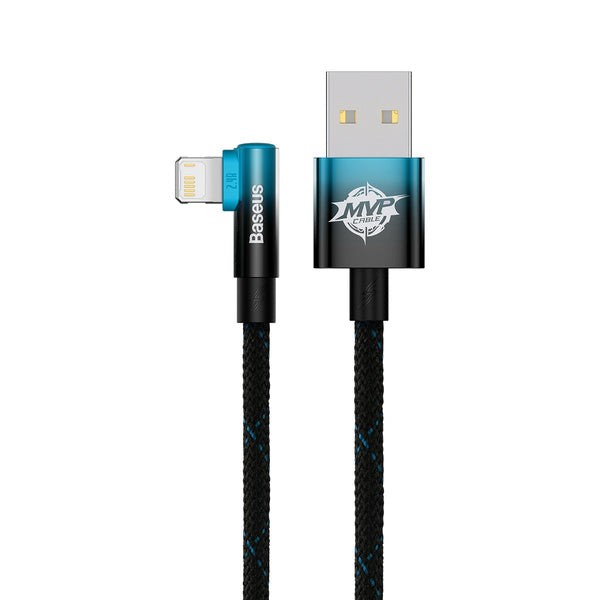 Baseus MVP 2 | Vinkelkabel USB-A - Lightning for iPhone iPad Airpods 2.4A 1m