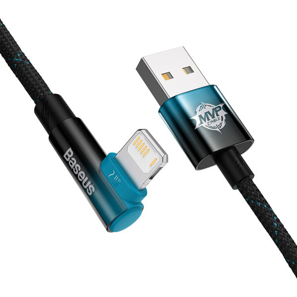 Baseus MVP 2 | Vinkelkabel USB-A - Lightning for iPhone iPad Airpods 2.4A 1m