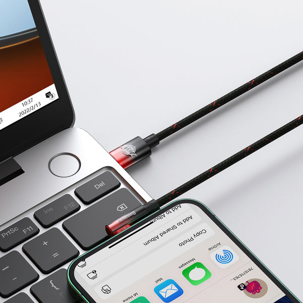 Baseus MVP 2 | Vinkelkabel USB-C - Lightning for iPhone PD 20W 1m