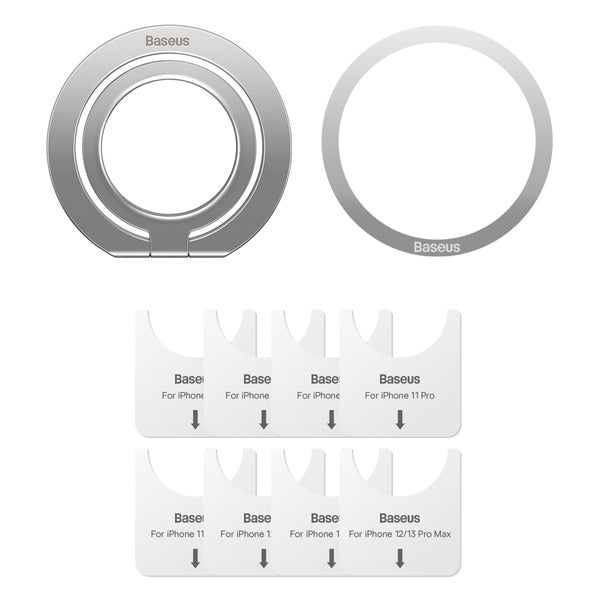 Baseus Halo | Ringholder for telefon med magnetisk adapter 3-i-1