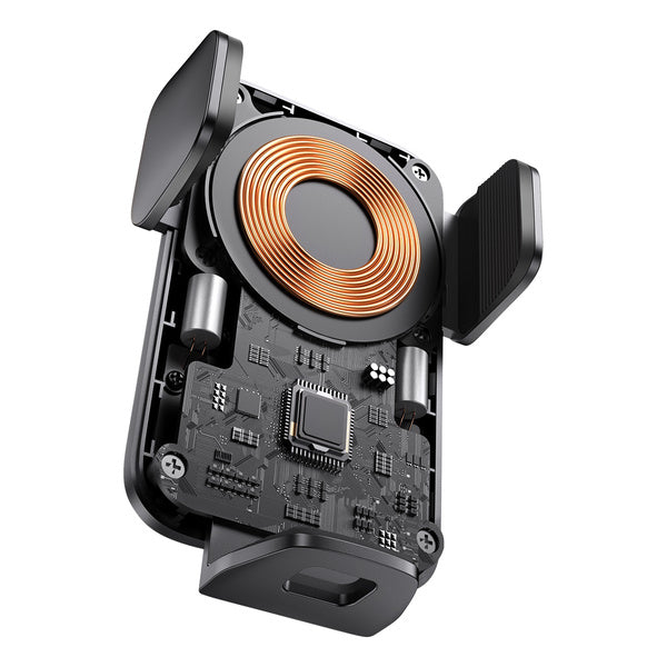 Baseus Wisdom Auto Alignment | Qi-ladende bilholder med 15W for frontrute og dashbord