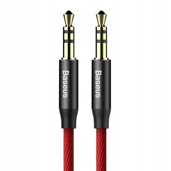 Baseus Yiven | Gullbelagt Audio AUX Mini Jack 3,5 mm - Mini Jack 3,5 mm 100cm-kabel