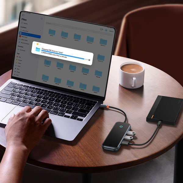 Baseus AcmeJoy 4-Port | USB-C-hubadapter - USB 3.0 *3 14cm