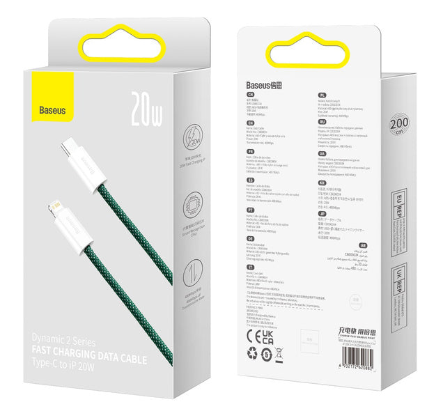 Baseus Dynamic 2 Series | USB-C - Lightning kabel for iPhone Power Delivery 20W 2m