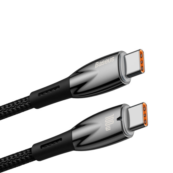 Baseus Glimmer Series | USB-C Type-C Power Delivery-kabel 100W 1m