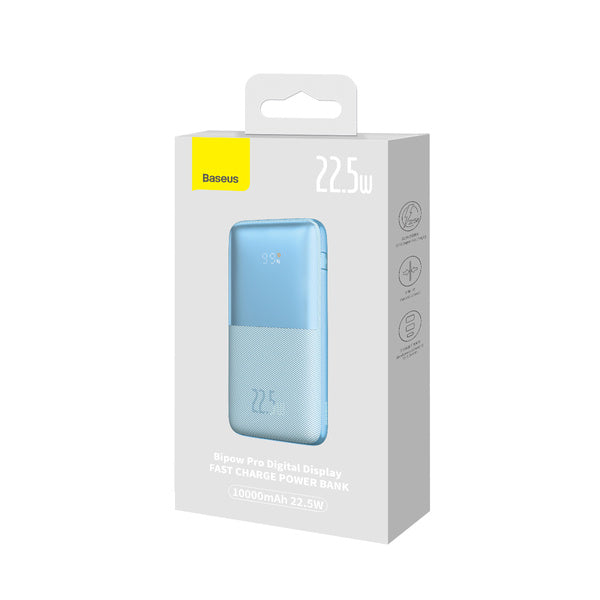 Baseus Bipow Pro | Power Bank 10000mAh 22.5W med USB-C PD QC Samsung AFC-kabel