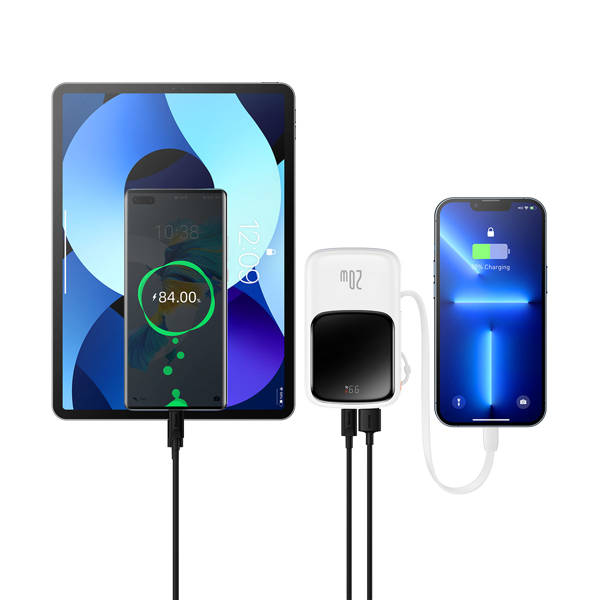 Baseus Qpow Pro | Power Bank 10000mAh PD 20W QC 3.0 med Lightning-kabel (til iPhone) Overseas Edition