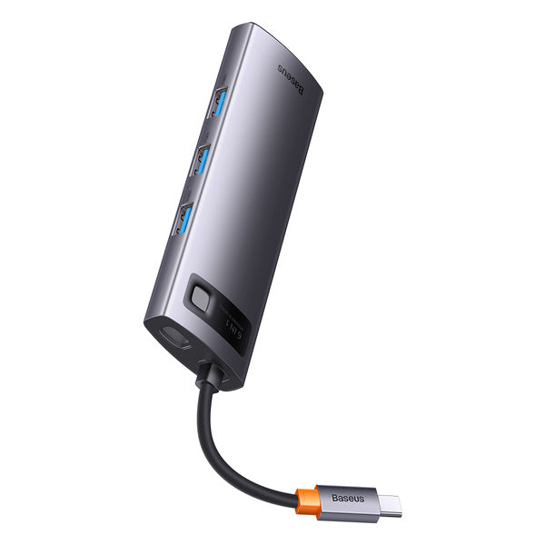 Baseus StarJoy 8-Port | USB-C HUB-adapter - HDMI/3USB3.0/RJ45/SD/TF/PD 100W