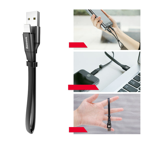 Baseus Nimble Portable 2-in-1 | 2-i-1 USB Lightning iPhone-kabel 2A 23cm