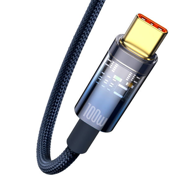 Baseus Explorer-serien | USB-til-USB-C-kabel for Huawei Honor 100W 6A 1m