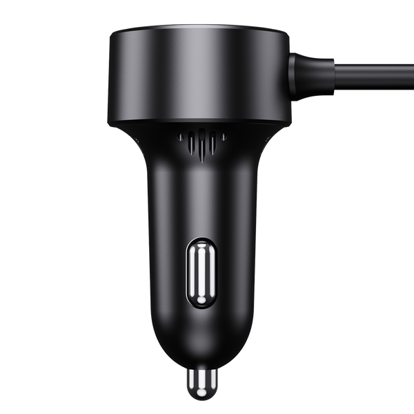 Baseus High Efficiency Pro | Bilkraftig lader, 30W USB-A USB-C + to sigarettenneruttak